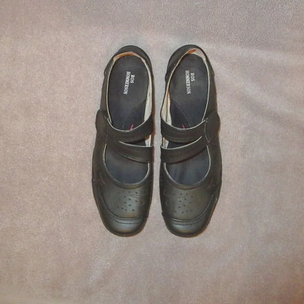 Ros Hommerson Chelsea Mary Jane Shoes Size 9.5 N Leather Comfort Cushion Work